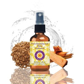 Deve Herbes Pure Sandalwood Floral Water (Hydrosol) (Santalum Album) Natural Therapeutic Grade for Skin - 50ml (1.69 oz)