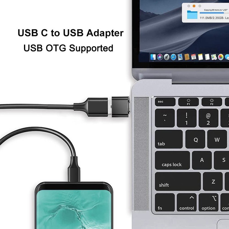 Mepsies USB C to USB Adapter (Pack of 2), USB