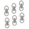Rierdge 6 Pack Stainless Steel M4 Swivel Hook, Double Ended