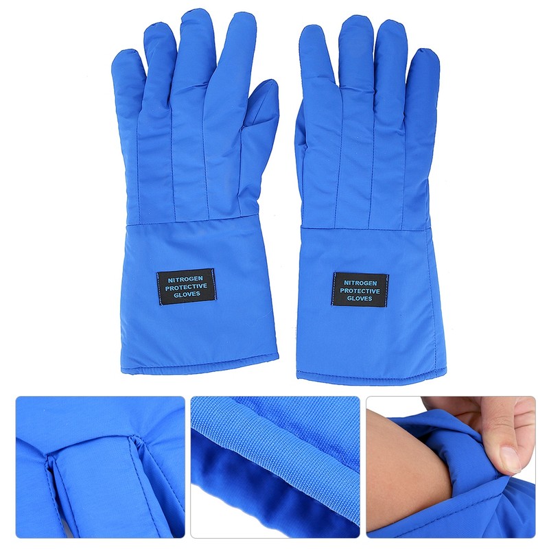 38cm Long Cryogenic Gloves Waterproof Low Temperature Resistant Liquid Nitrogen