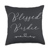 Blessed Birdie Throw Pillow