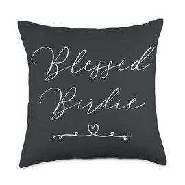 Blessed Birdie Throw Pillow
