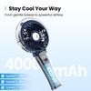 KIBEE Portable Misting Fan - 4000mAh Rechargeable, 50ml Water Tank,