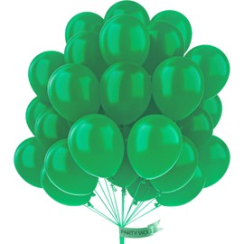 PartyWoo Dark Green Balloons 50 pcs 12 Inch Pearl Hunter Emerald Forest Green Latex Helium Balloons for Graduation Christmas Jungle Safari Baby Shower Birthday Party Decorations Green-Z26