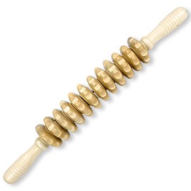 Kootinn Manual Wooden Fascia Massage Roller Trigger Points for Release Cellulite Sore Muscle Blasting Muscle Belly Relief Tool
