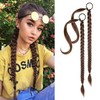 YOGFIT 2PCS DIY Braid Ponytail Extension, Long Straight Wrap Around
