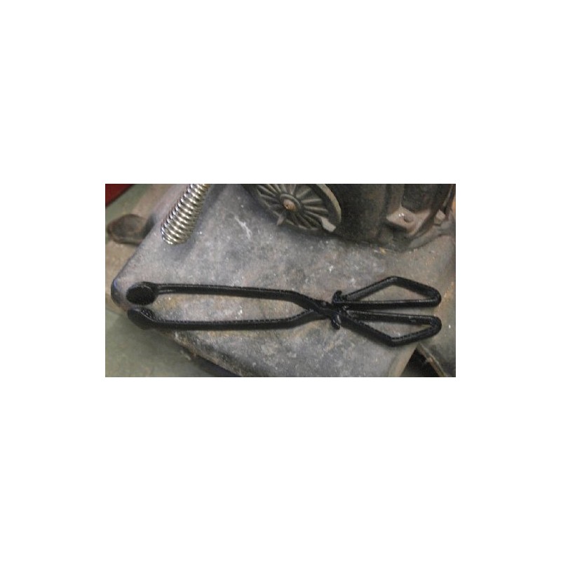 green county hardware Black Iron Scissor Coal Tongs 13" Fireside