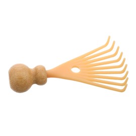 Healvian Kopfmassagegerät für Salon-Haare, Massagegerät für Haare zu Hause, zum Entfernen von Haaren, Kamm aus PP, Beige