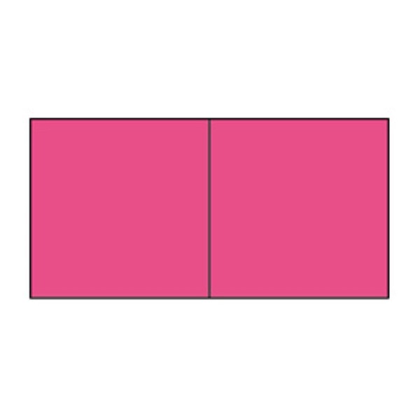 Paperado Square Folded Envelope Card - Fuchsia (Pack of 5)