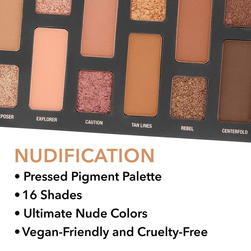 W7 Nudification Pressed Pigment Palette - 16 High Impact Nude