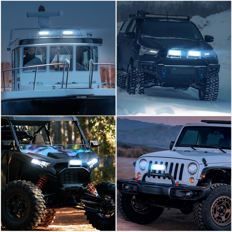 Nilight Marine LED Light Bar Navigation Lights 9.5 Inch White