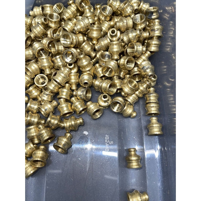 PYRAMID New Unf Solid Brass 11/16" Pyramid Finial Knob w/top