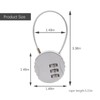 4 Pack 3-Digit Combination Lock Waterproof Padlock Outdoor Mini Wire