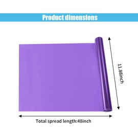 11.88×48 Inches Car Light Self-Adhesive Tint Film Brake Light Headlight Tail Light Fog Light Car Vinyl Wrap Protector Film Auto Modification Cover for Cars, Trucks, SUVs (Purple)