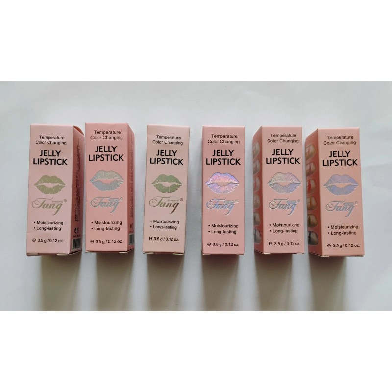 Flower Temperature Color Changing Jelly Lipstick (LOT OF 6)