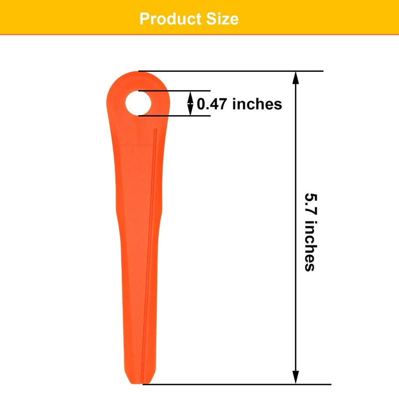 ACCYPRO 20 PCS Plastic Trimmer Blades Compatible with Stihl Weed