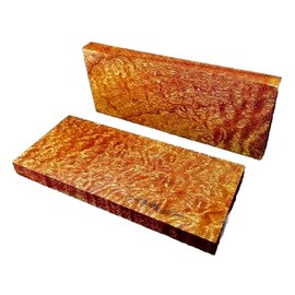 Pomelle Quilted Sapele Wood Knife scales 5x2x1/4 Gun Grips Door Handles Woodworking Projects Lumber