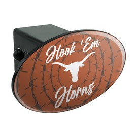 GRAPHICS & MORE University of Texas Barb Wire Spiral Oval Tow Hitch Cover Trailer Plug Insert 2"