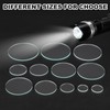 PATIKIL 1.4" Dia LED Lens, 3 Set Polished Edge Flashlight