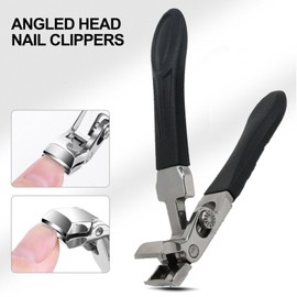 Ribili ClipMaster Pro Toenail Clippers, Ribili Clip Master Pro for Thick Nails, Toe Nail Clippers with Safety Lock for Seniors, Heavy Duty Large Wide Jaw Opening Toenail Cutter for Elderly (1PCS)