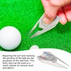 LCJAOF Golf Ball Marker Divot Tool - Multi-Functional Golf Fork
