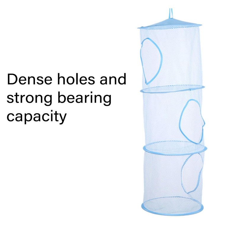 AIMALL Breathable Foldable Three-Layer Drying Basket, Large Capacity Toy and