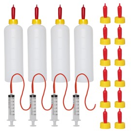 24Pcs Lamb and Goat Kid Feeding Tube Kit Feeding Bottles