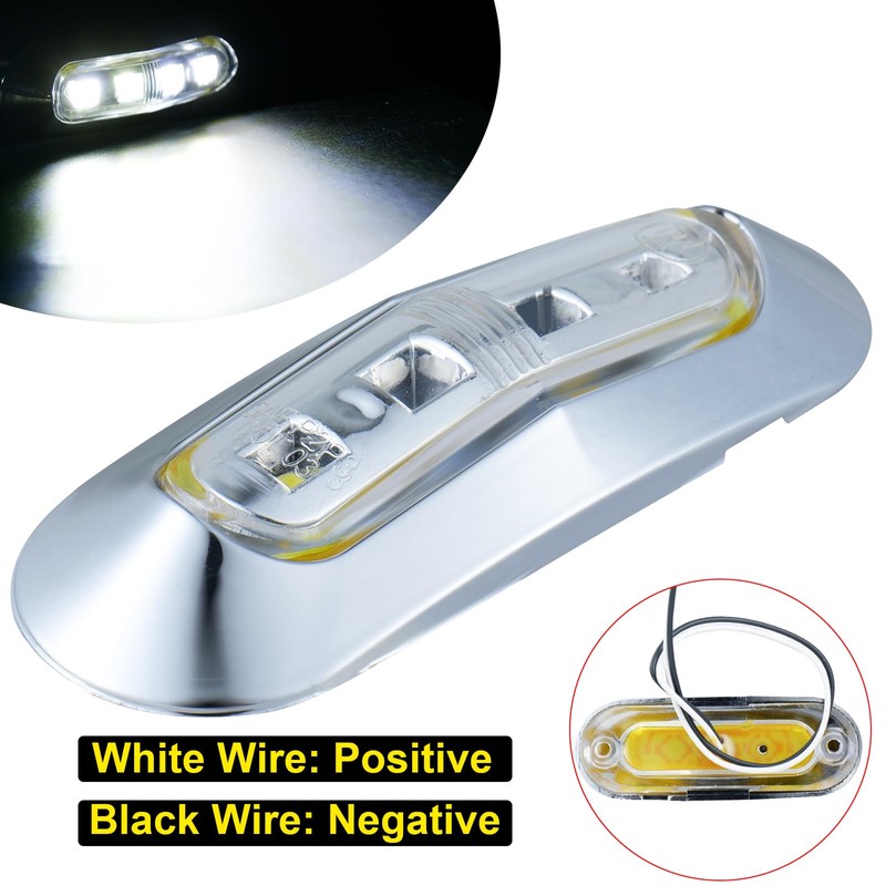PSDRIQQ 20Pack 3.7 Inch 4 LED Marine Boat Interior Lights,