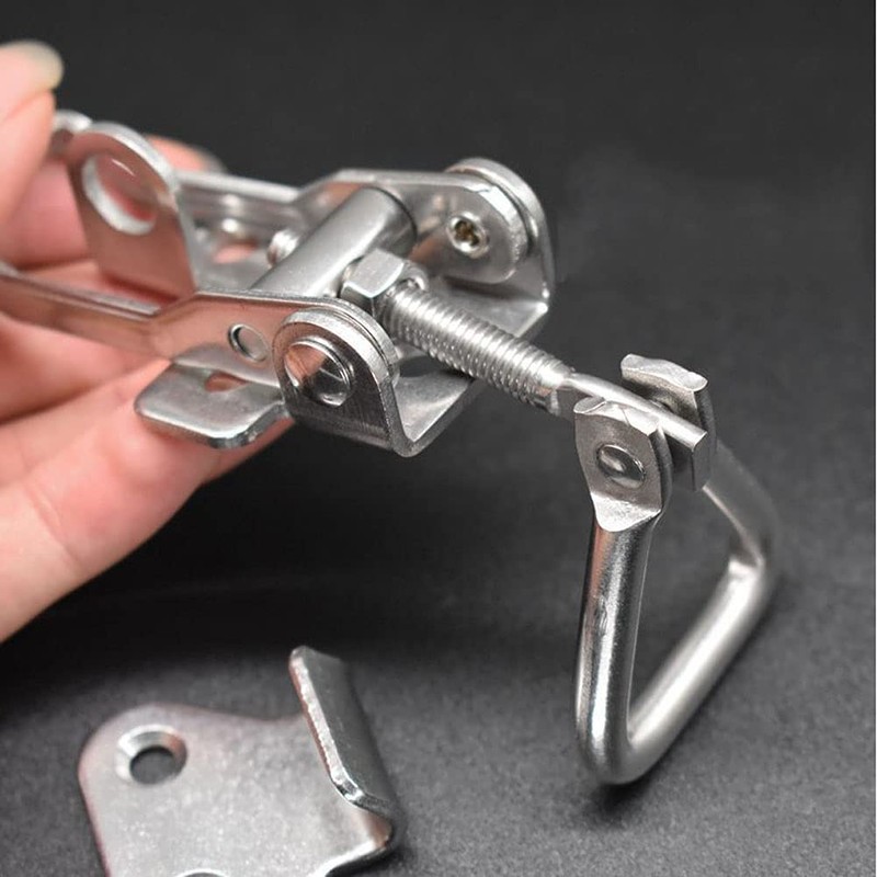 NNNJunhua Thickened Stainless Steel Toggle Latch Clamp Horizontal or 90