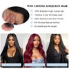 Aimqueen 22 Inch 13x6 Lace Front Wigs Human Hair 200