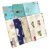 Qililandiy 7pcs Fat Quarter Cotton Fabrics Assorted Cute Animal Patterns