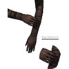 QRBTSCL Women's Stretchy Super Long Tulle Gloves Ruched Opera Mush