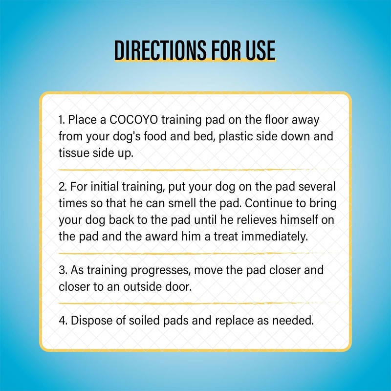 COCOYO Best Value Training Pads 30 Count | Dog Pee