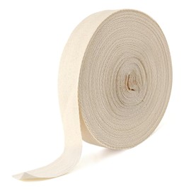 Cotton Twill Tape, 20mm 50M Bias Binding Bunting Twill Tape for Sewing Herringbone Cotton Webbing Tapes Ribbon for Sewing Craft Beige