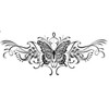 XQB Butterfly Tattoo Chest Tattoo Underboob Tattoo Festival Tattoo Set