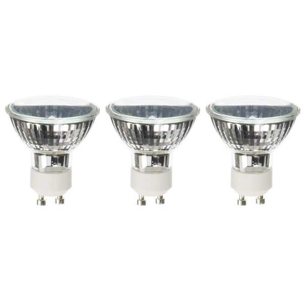 Anyray 3-Pack Replacement for GU10 120v 35W MR-16 Q35MR16 35 Watts JDR C Halogen Bulb Lamp