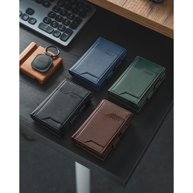 VULKIT Airtag Wallet for Men RFID Blocking Credit Card Holder