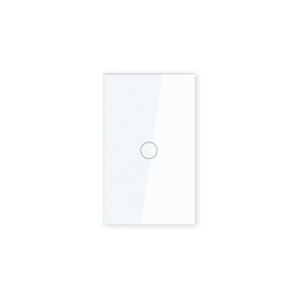 LOUYSGEN Zigbee Smart Switch 118X72X34MM,Need Zigbee Hub and Neutral Wire,2.4GHz WiFi,Touch Light Switch Glass Panel,Work with Tuya Google Home and Alexa,White 1 Gang