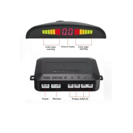 Ekylin 4 Parking Sensors LED Car Auto Backup Reverse Rear Radar System Alert Alarm Kit