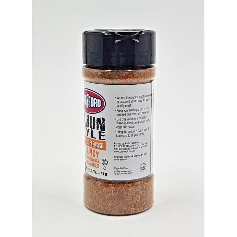 Kingsford Cajun Style Spicy Louisiana Classic All-Purpose Seasoning Spice 2.75oz