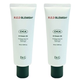Dr.G 1+1 닥터지 레드 블레미쉬 시카 S크림 2X 70ml 미백 화이트닝 피부진정 탄력 주름케어