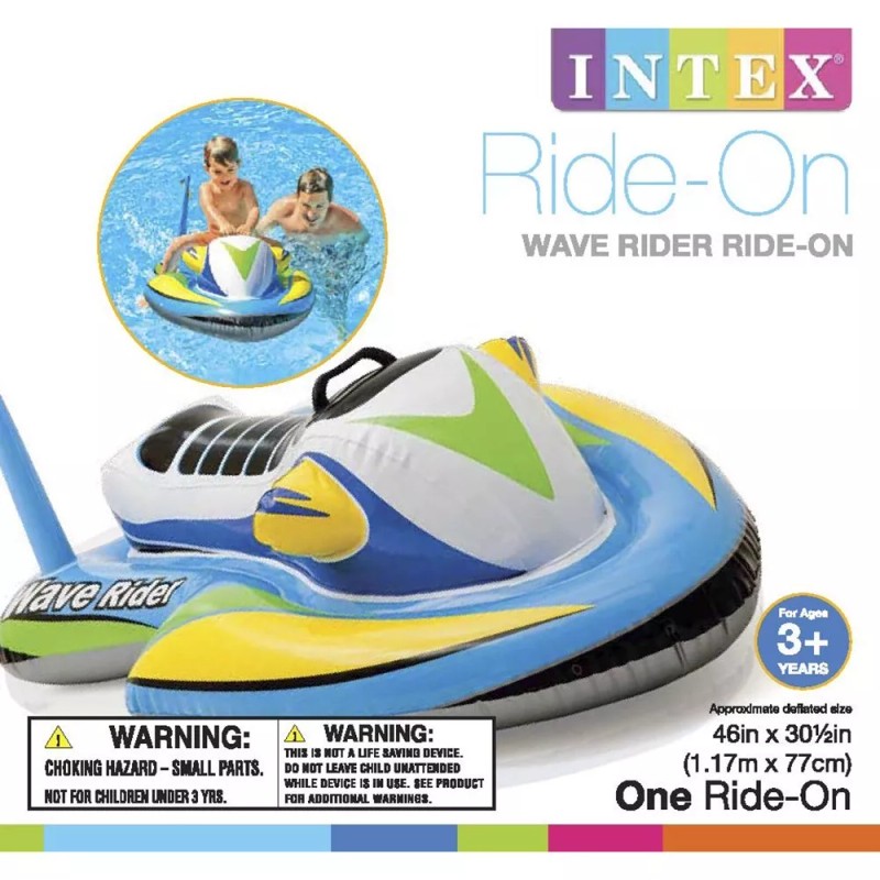 Intex Wave Rider Ride-On, 46" X 30.5", for Ages 3+