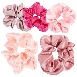 Healvian Elastic Silk Ties Large Scrunchies Hair Accessories for Women Ponytail Holders