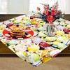 KAMACA Tablecloth Spring Easter Flowers Rabbit Decor Easter Bunny Easter