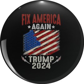 T.R.U.M.P 2024 Fix America Again Flag Lapel Bin Brooch Badge Pin 0.75"