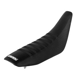 Enjoy MFG Ribbed Seat Cover for Suzuki DRZ 400 - All Black/Black Ribs