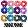 HEYMKGO 32PCS Scrunchies de Terciopelo con Ligas para Cabello para