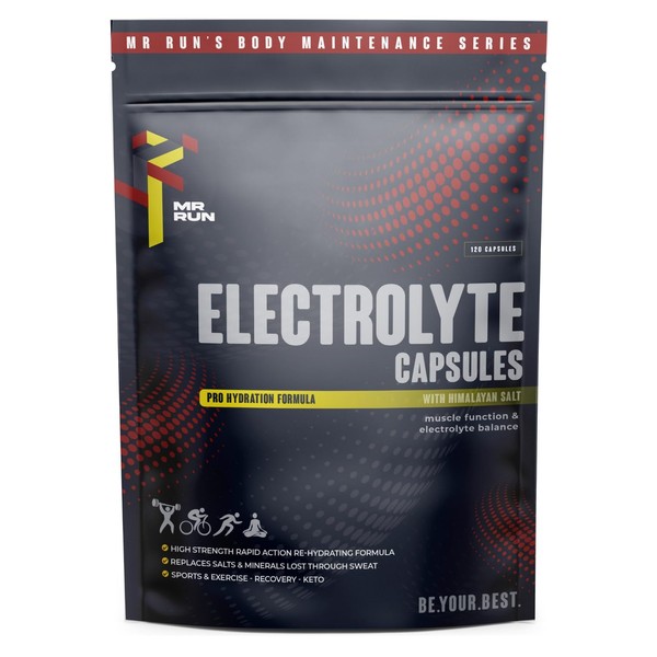 Electrolytes Tablets - 120 Rapid Rehydration Tablets with Electrolytes - with Himalayan Salt, Zero Sugar - Hydration Tablet for Runners, Gym, Keto, Fasting Salts with Trace Minerals - 60 Servings
