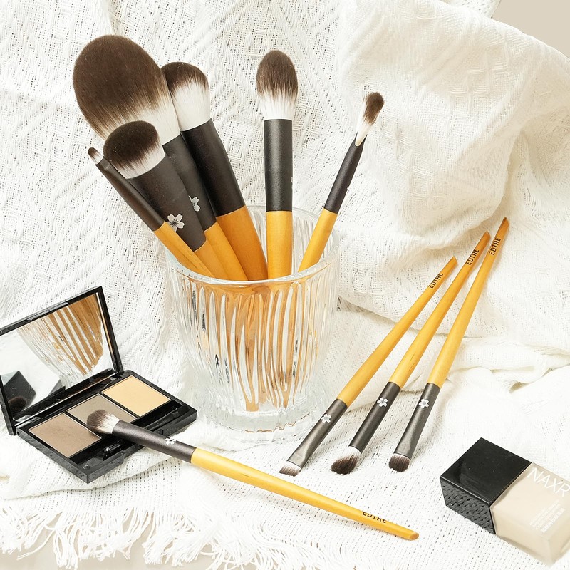 EDTRE Makeup Brush Set 10 Pieces Makeup Brushes High Density