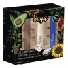 Pack X3 Máscaras Pestañas 10 Aceites Negra Café Azul Yuya